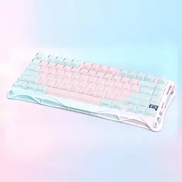 Клавіатура GravaStar Mercury K1 Lite 80keys BSUN Grey BT/WL/USB Lumen Rose (GSK1LITE_PM_PNK) - мініатюра 3