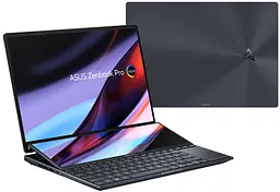 Ноутбук ASUS Zenbook Pro 14 Duo UX8402VV-P1048 14.5' 2.8K OLED, Intel i5-13500H, 16GB, F512GB, NVD4060-8, NoOS, Чорний (90NB1172-M002X0) - мініатюра 4