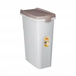 Stefanplast (Стефанпласт) Контейнер для корму 40л (15кг) світло-бежевий/білий