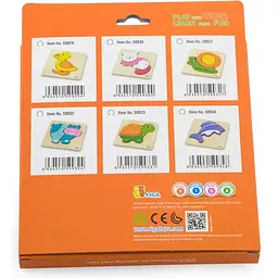 Дерев'яний міні-пазл Viga Toys Котик (59930) - мініатюра 3