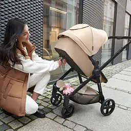 Універсальна коляска 3 в 1 Kinderkraft Newly Sand Beige бежева (00-00305184) - мініатюра 15
