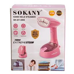 Ручний відпарювач SOKANY SK-GT-3065 складаний, рожевий Sokany SKGT3065P - мініатюра 8