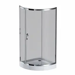 Душова кабіна Am.Pm Like 90x90 см без піддону хром W83UG-315-090CG, Хром, Універсальна, прозорий, хром