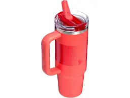 Термокухоль Stanley Quencher ProTour Flip Straw Tumbler 890 мл Hot Coral Fade (10-12485-050) - мініатюра 2