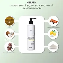 Ензимний пілінг для шкіри голови + Набір для всіх типів волосся Intensive Nori Building and Strengthening Hillary - мініатюра 6