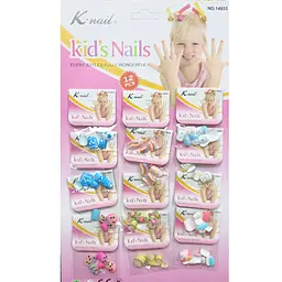 Нігті накладні дитячі з малюнками K·Nail Pretty Nails №06