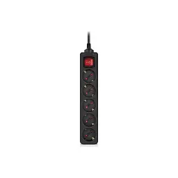 Мережевий фільтр живлення REAL-EL RS-PROTECT M 10m, black (EL122300037)