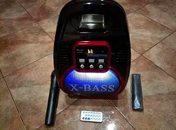Колонка акумуляторна Bluetooth MP3 FM Караоке GOLON RX-810 70 Вт - мініатюра 2