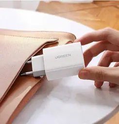 Зарядний пристрій Ugreen CD127 USB Type-C Wall Charger PD QC4.0 30W 3A White - мініатюра 3