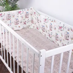 Борт в ліжечко MirSon Kids Time 18-0005 Kind Bear захисний білий - мініатюра 2