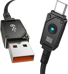 Кабель Baseus Unbreakable Series Fast Charging Cable USB to Type-C 100W 1m P10355801111-00 Black - мініатюра 3