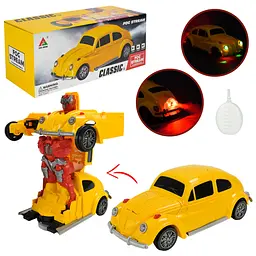 Іграшка-трансформер Classic: автомобіль-робот зі світловими ефектами та парою (FW338-5)