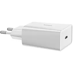 Мережевий зарядний пристрій Baseus Speed ​​Xiaomini 1Type-C QC Single PD3.0 18W 3A CCFS-X02 White - мініатюра 7