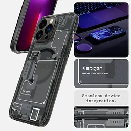 Чохол прозорий протиударний Spigen Ultra Hybrid MagSafe для Iphone 13 Pro Max (6.7") Zero One ACS05450 - мініатюра 18