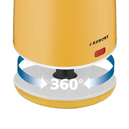Электрочайник Aurora 3407AU 2 л желтый - миниатюра 3