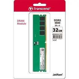 Модуль пам'яті для комп'ютера DDR5 32GB 5600 MHz JetRam Transcend (JM5600ALE-32G) - мініатюра 2