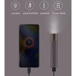 Портативний ліхтарик Xiaomi SOLOVE X3S з функцією Power Bank (Black ) [68022] - мініатюра 2