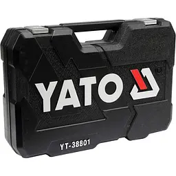 Набір головок торцевих Yato квадрат 1/2", 3/8", 1/4" з інструментами та насадками 120 шт. (YT-38801) - мініатюра 2