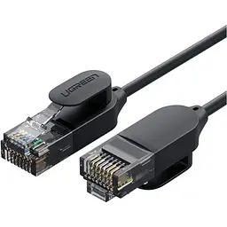 Патч-корд Ugreen NW122 CAT 6A Pure Copper Ethernet Cable OD2.8 5m Black (70654) [147320]