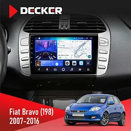 Штатна магнітола Fiat Bravo (198) 2007-2016 Decker D9-006 4x64, 4G Decker (НФ-00008674)