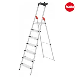 Драбина алюмінієва Hailo L80 COMFORTLINE, 7 ступенів (8040707)
