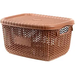 Кошик Violet House Віолетта Beige з кришкою 5 л (1009 Виолетта BEIGE с/кр. 5 л) - мініатюра 2
