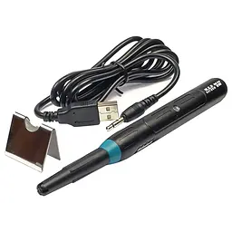 Паяльник WEP 947 USB портативний з підставкою (живлення від USB 5V, 9W, t 500 гр C) - мініатюра 2