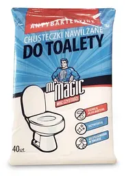 Серветки антибактеріальні Mr. Magic Antibacterial для чищення унітазу 40 шт