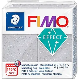 Пластика Effect Срібло з блискітками 57г Fimo