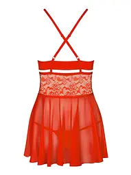 Комплект білизни Obsessive 838-BAB-3 L/XL червоний - мініатюра 6