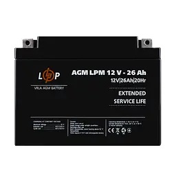 Акумулятор AGM LPM 12V - 26 Ah