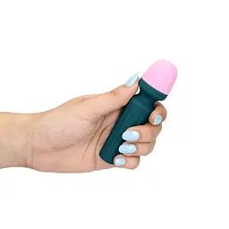 Вібратор Loveline Mini Wand Ancient Sea 11 см (синій) - мініатюра 6