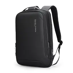 Рюкзак для ноутбука 17.3" Mark Ryden MR9008SJ з жорстким корпусом EVA та USB-портом (Чорний)
