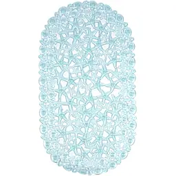 Килимок для ванної Eco Fabric Морська зірка 68х37 см прозоро-блакитний (6837-007)