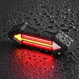 Велосипедна задня фара (габарит) X4 (ZL 20163) STOP повороти + пульт + microUSB + 4 режими - мініатюра 7