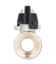 Кран кульовий Thermo Alliance Base 1/2" ВВ прямий, PN40, метелик SD602W15 - мініатюра 6