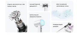Фен MiJia Hair Dryer H501 Grey - мініатюра 3