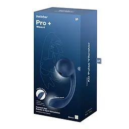 Смарт-стимулятор точки G + вакуумний стимулятор клітора Satisfyer Pro+ Wave 4 Connect App - мініатюра 5