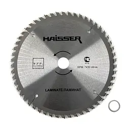 Диск пиляльний HAISSER по ламінату - 185х20 54 зуб. (22488)