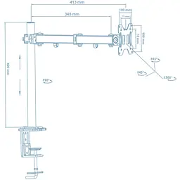 Кронштейн Walfix DM-300B - мініатюра 2