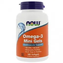Omega-3 Now Foods Mini Gels 500 мг міні-капсули м'які №180