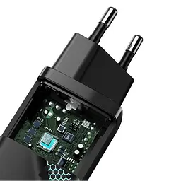 Зарядний пристрій BASEUS GaN2 Lite Quick Charger 65W (CCGAN2L-B01) чорний - мініатюра 2