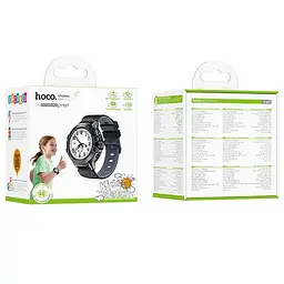 Дитячий cмарт-годинник Hoco Y107 4G with call function Black - мініатюра 3