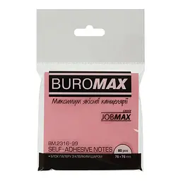 Блок паперу з клейким шаром, 76х76 см, 80 аркушів, мікс JOBMAX BM.2316-99 Buromax - мініатюра 4