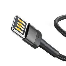Дата кабель Baseus Cafule USB to Lightning Special Edition 2.4A (1m) (CALKLF-G) Сірий - мініатюра 2