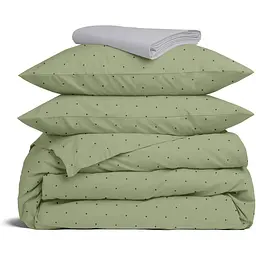Комплект постільної білизни Cosas Olive CS7 Сімейний оливковий (OliveDots_El180x30-52Grey_160x2)