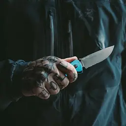 Складаний ніж SOG Flash AT (Partially Serrated) Чорний-Синій - мініатюра 6
