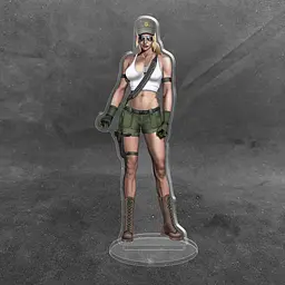 Акрилова колекційна фігурка Мортал комбат Mortal Kombat Соня Блейд 15 см - мініатюра 2