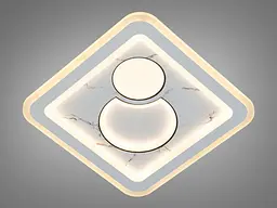 Світильник стельовий LED Diasha 6015-300x300 52W, 30 см, 2860 лм, білий, IP20, сучасний стиль для дому