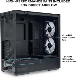 Корпус Lian Li LANCOOL 207 Black (G99.LAN207RX.00) Без БП - мініатюра 12